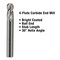 Gs Tooling 1/32" Diameter x 1/8" Shank 4-Flute Stub Length Ball Nose Blue Series Carbide End Mills 101280 - alternate 2